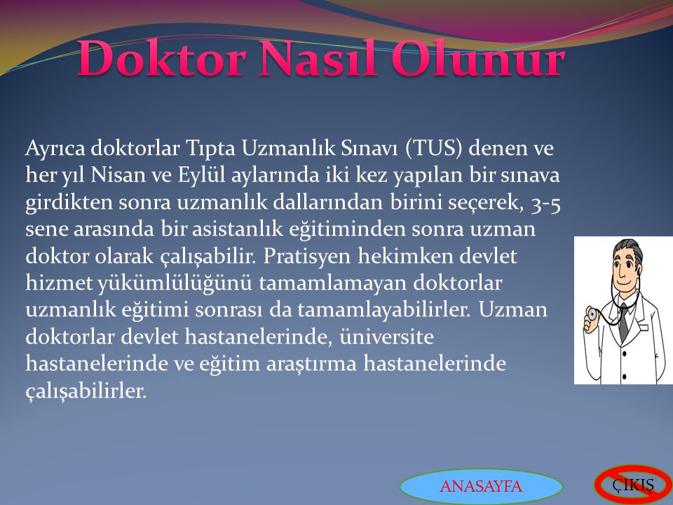 gönüllü yatak Yıpranmış nasıl doktor olunur maddeler halinde karga konu Hiç